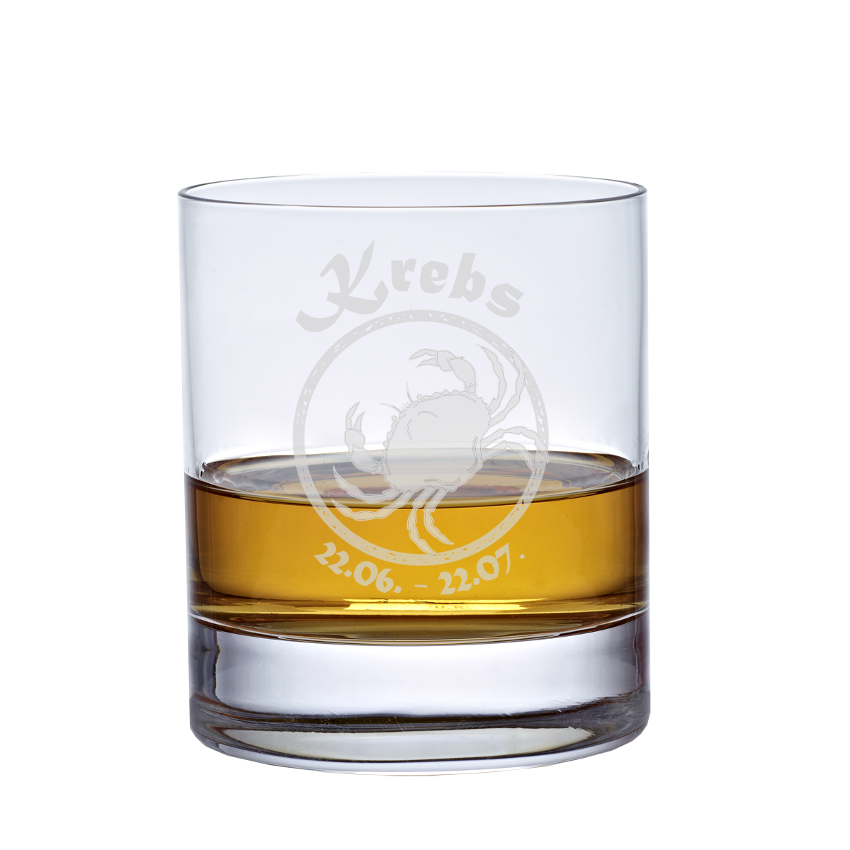 Whiskyglas (320ml) mit Sternzeichen, Lasergravur