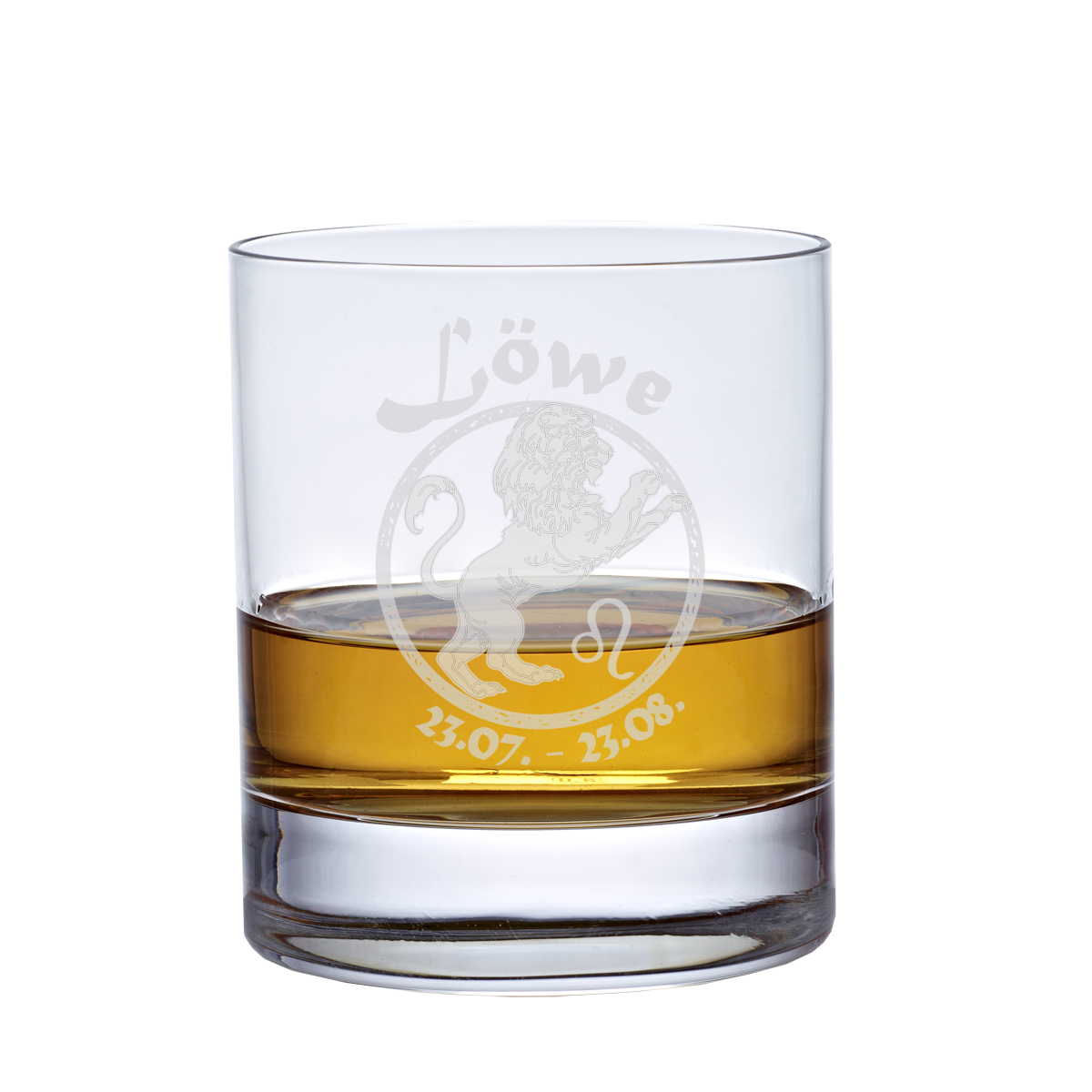 Whiskyglas (320ml) mit Sternzeichen, Lasergravur