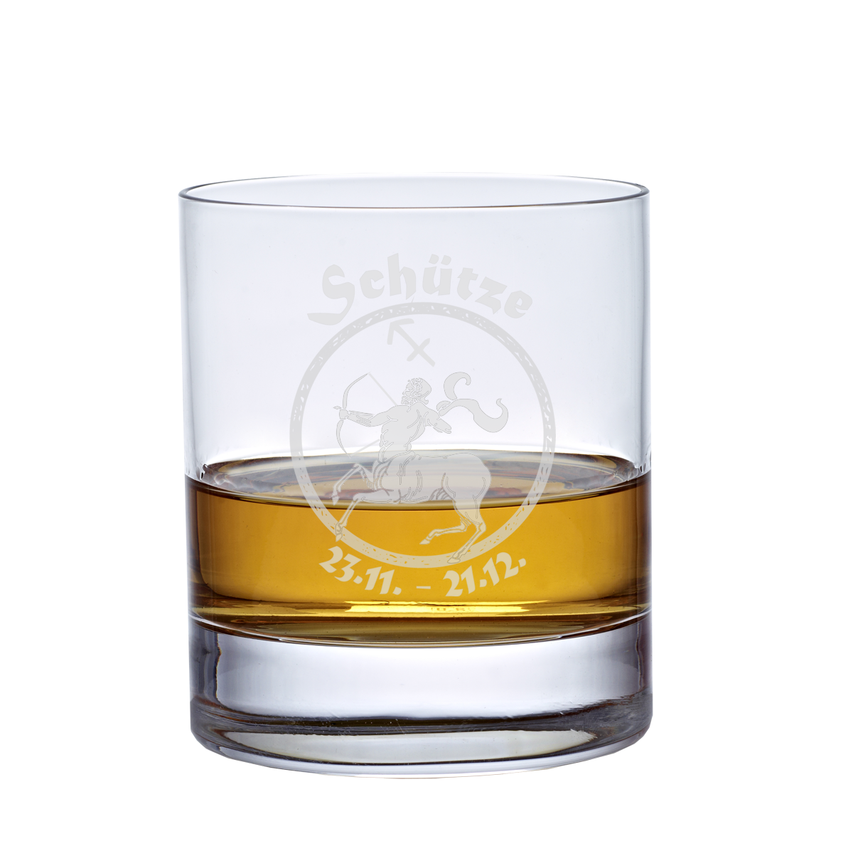 Whiskyglas (320ml) mit Sternzeichen, Lasergravur