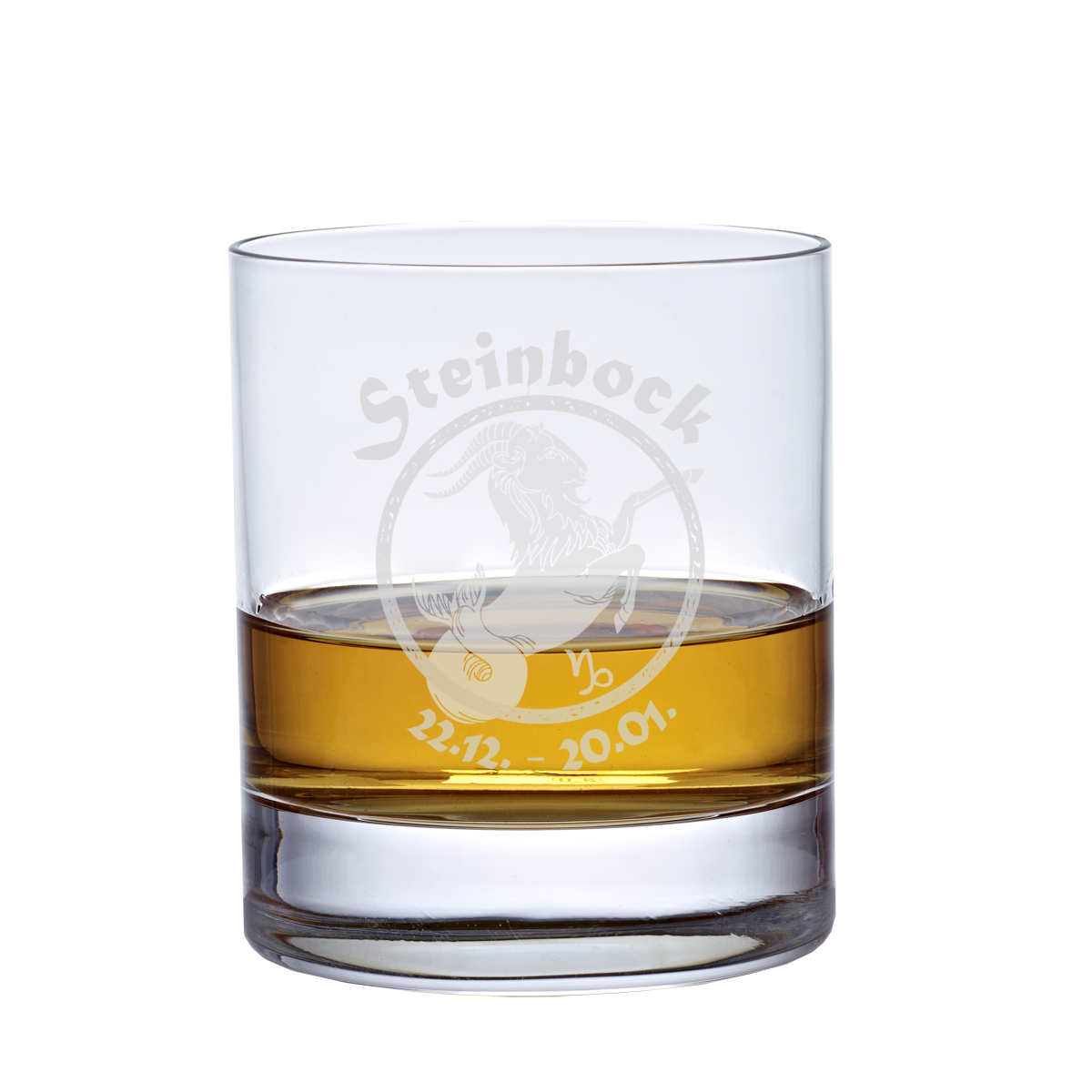 Whiskyglas (320ml) mit Sternzeichen, Lasergravur