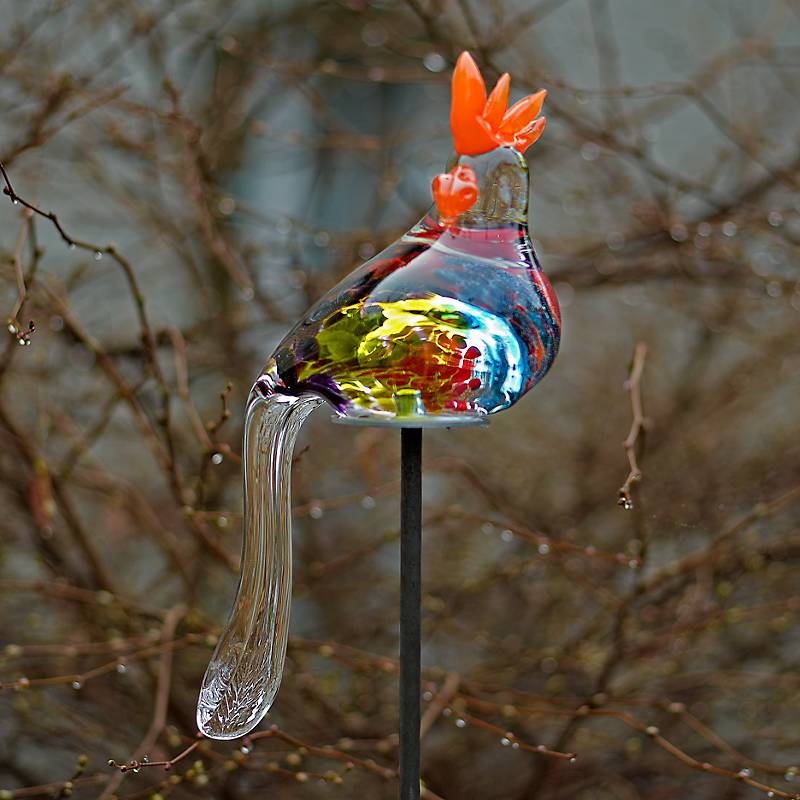 Papagei Lori Gartenflair Bunt 30 cm mit Stab