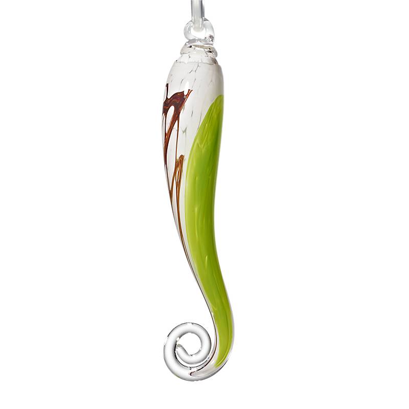 Glaszapfen Punto hängend klein Gartenflair 32 cm mit Stab