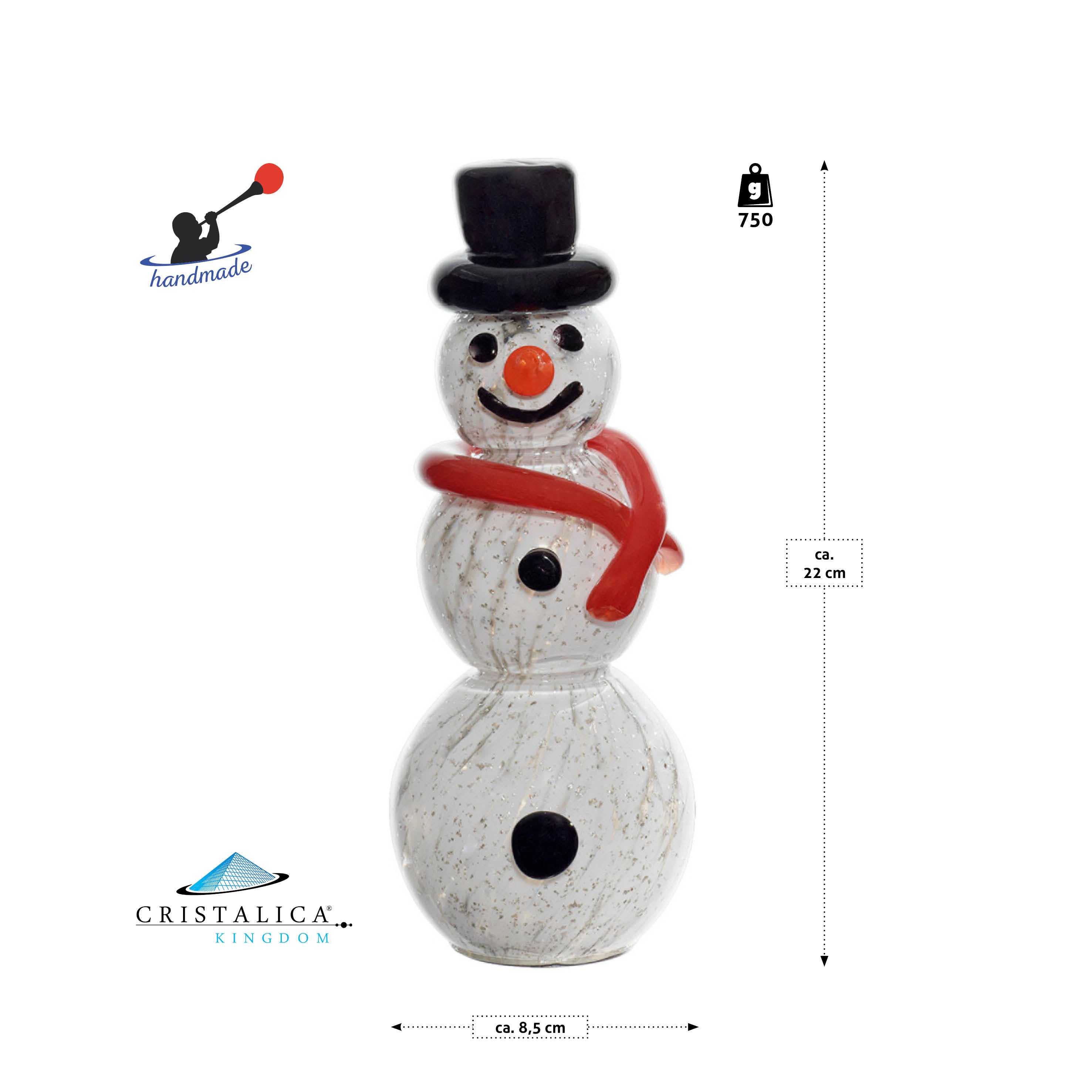 Schneemann Meltin Gartenflair 22 cm mit Stab