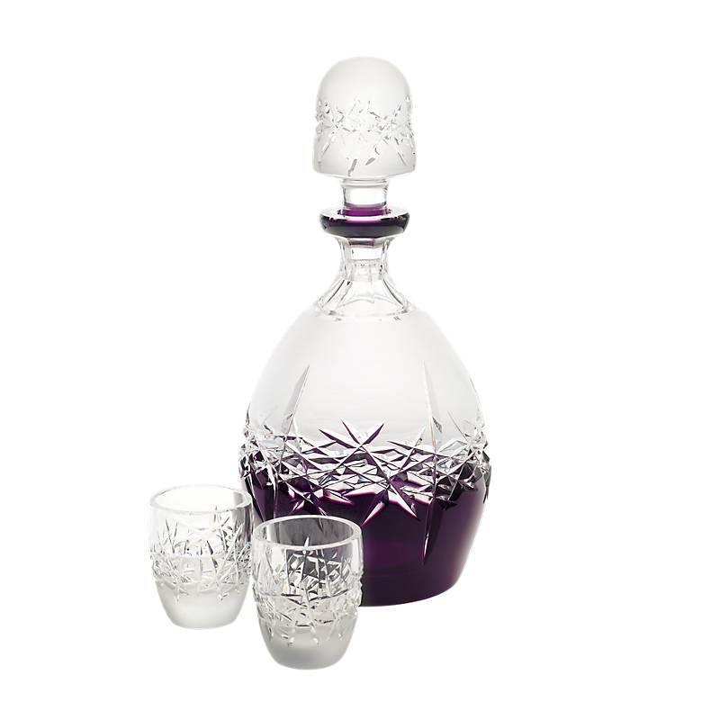 Likörset King 3-tlg. violett