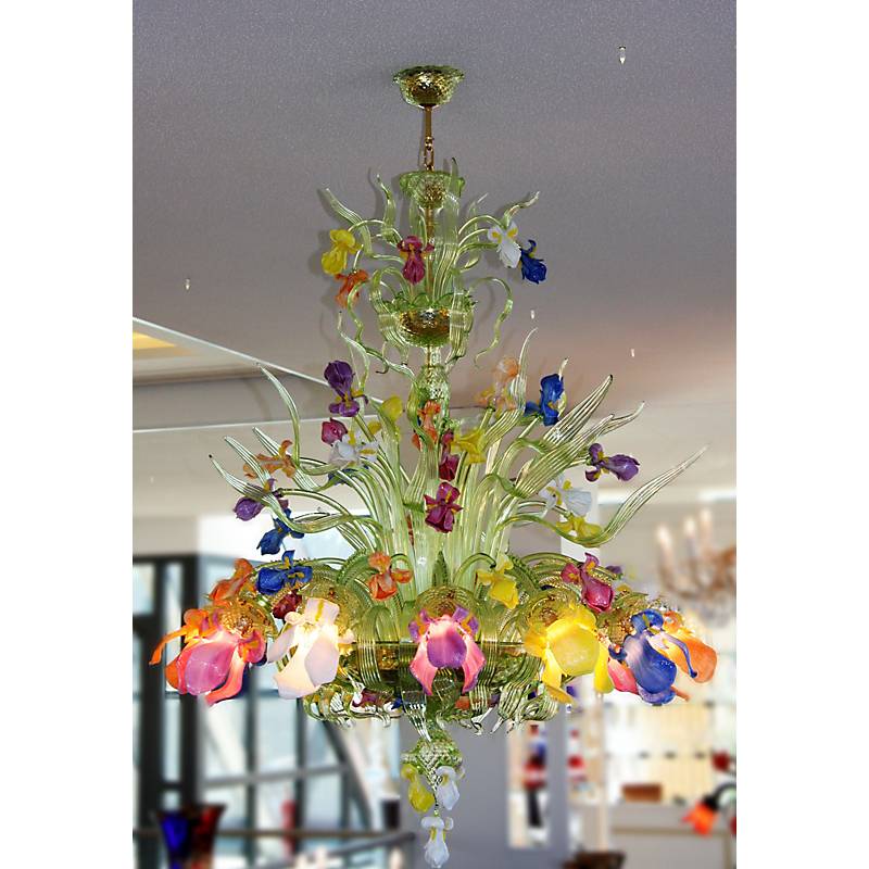Kronleuchter Acquatico Policromo "Murano" (Ø100cm)