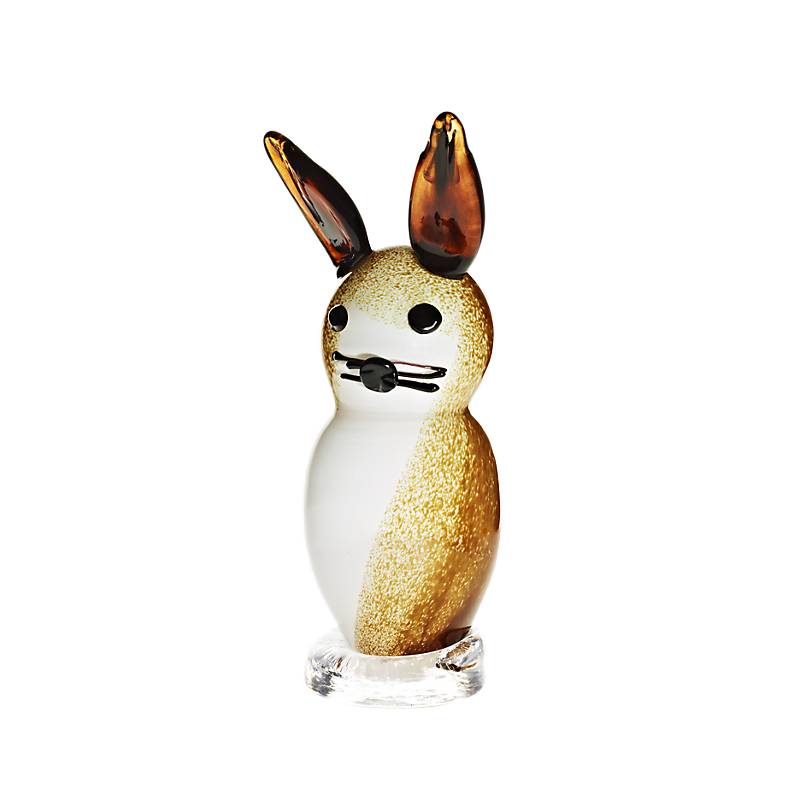 Glasfigur Hase Stiller 25cm