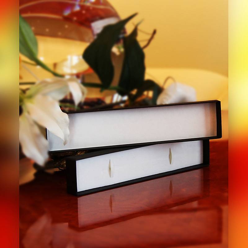 Geschenkverpackung "Feder" (23,5x5x2,5cm)
