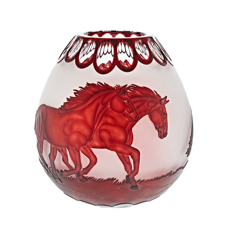 Vase handgeschliffen "King" (28cm)