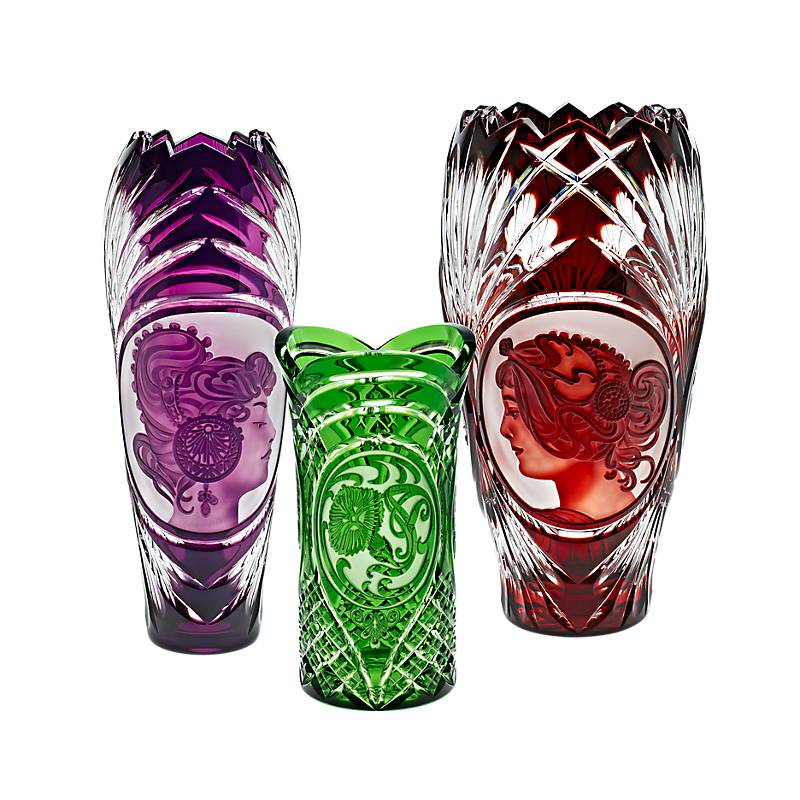 Vase handgeschliffen "King" (21cm)