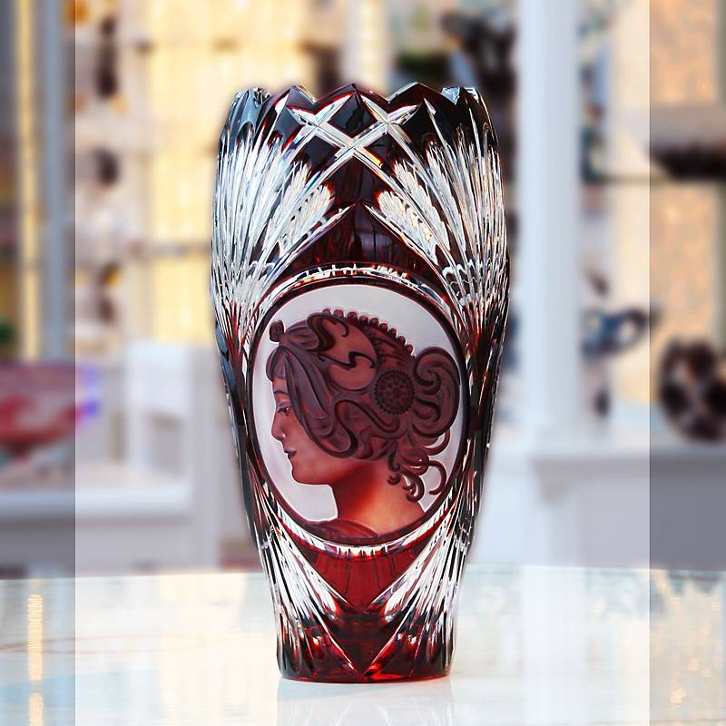 Vase handgeschliffen "King" (31cm)