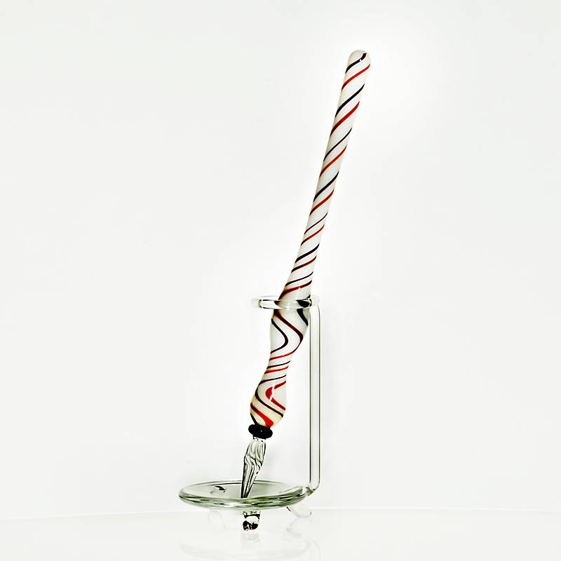 Glasfederschreiber bunt Feder (17 cm)