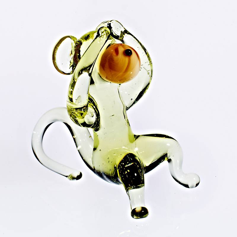 Affe Augen Mini Plus 4-5cm Glas Tiere Figuren Sammeln Vitrine Miniatur Zoo