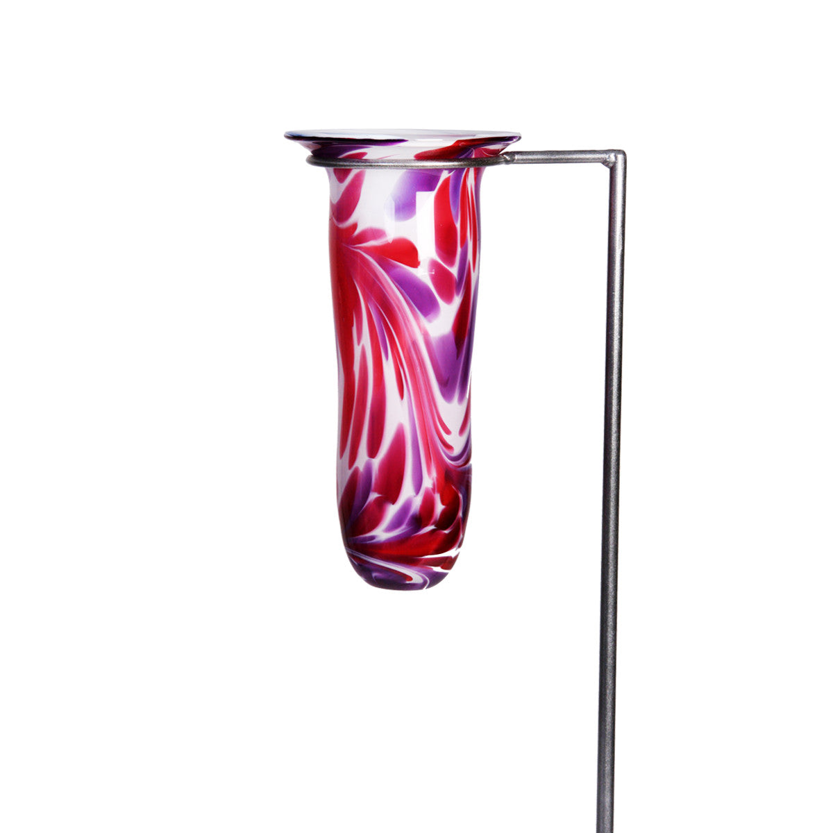 Gartenvase Blumenvase Grabvase Glas  Dekoration Gestaltung bunt 70cm inkl. Stab