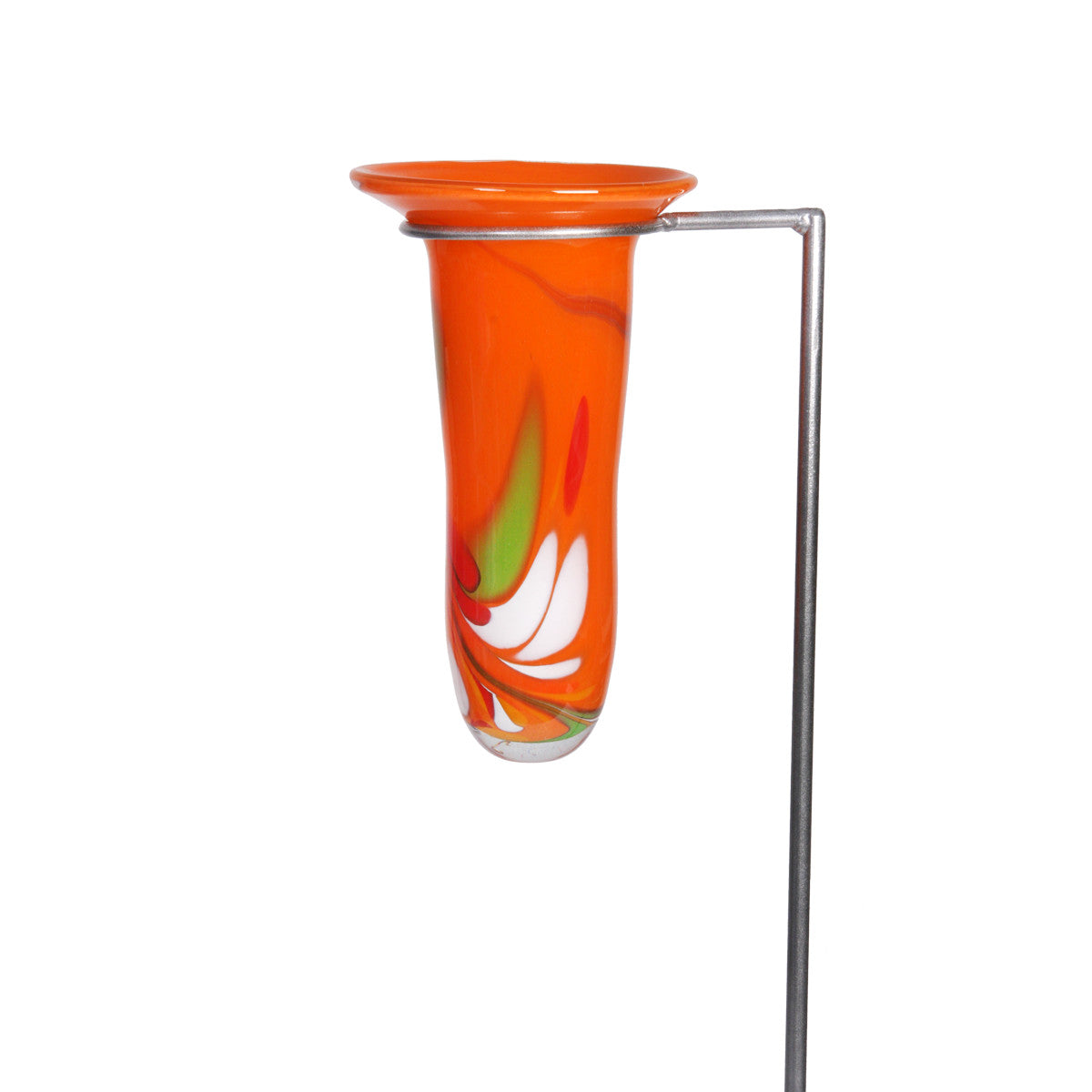 Gartenvase Blumenvase Grabvase Glas  Dekoration Gestaltung bunt 70cm inkl. Stab