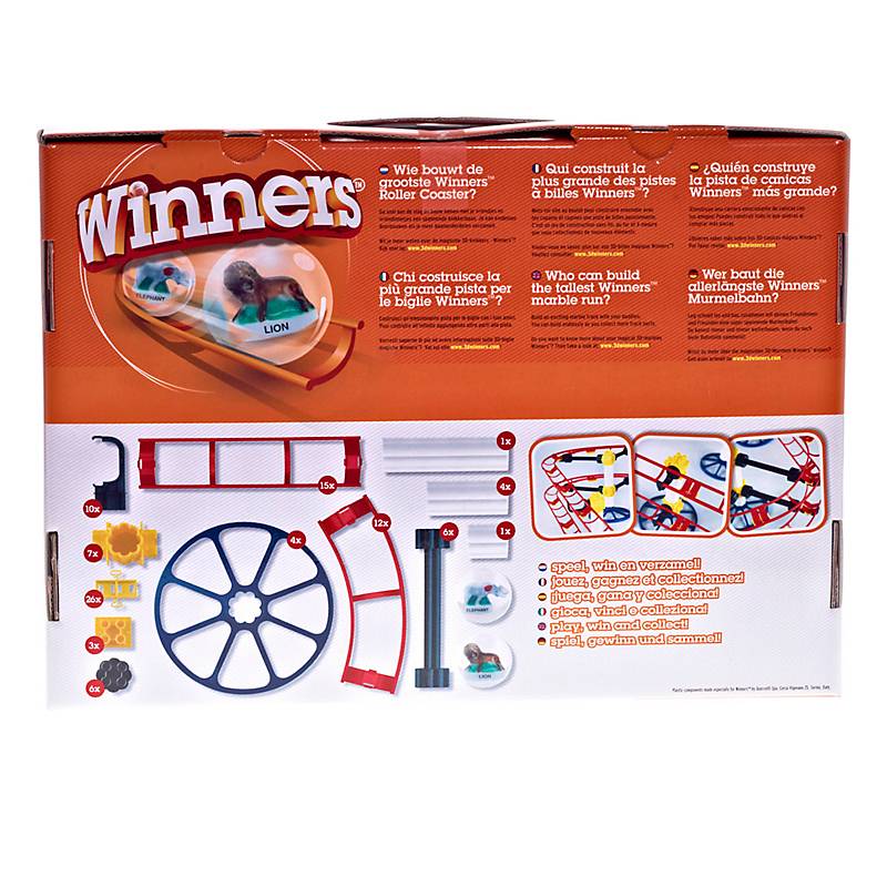 Kinderspiel Murmelbahn 95-teilig, 4 Meter lang