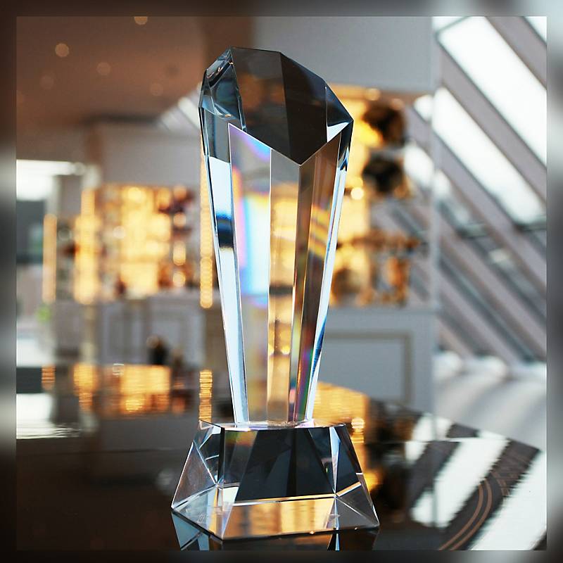 Glastrophäe Heka Pokal 21,5cm