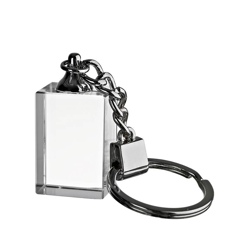 Glasschlüsselanhänger Line Pokal 3x2 cm