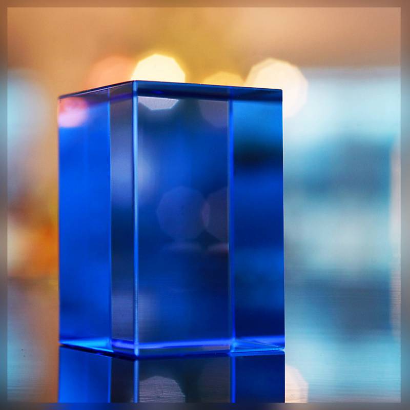 Glasblock Cube Broca Pokal 6cm