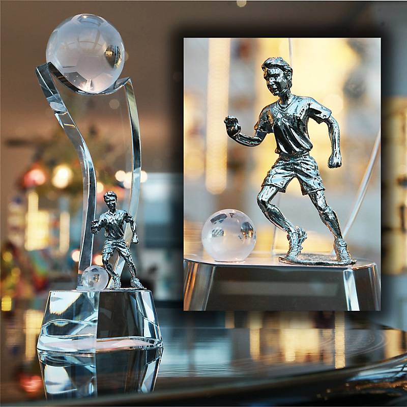Fußballtrophäe Fußballstar Pokal 25cm