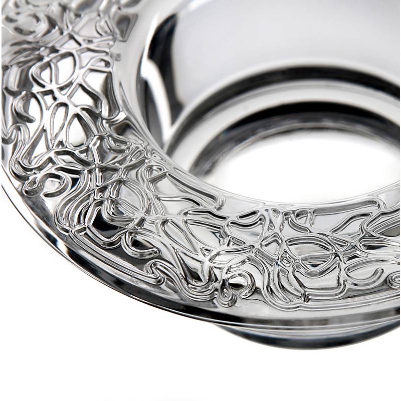 Stumpenkerzenhalter Mystery 15,5cm, Transparent, aus Bleikristall