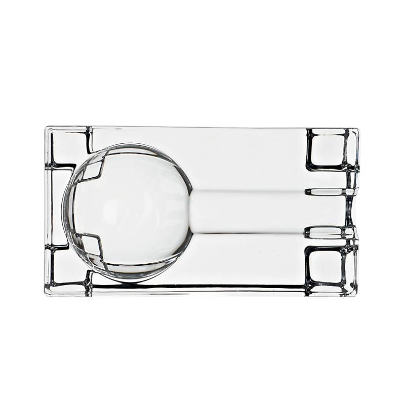 Zigarrenascher Casablanca 13x7cm, Transparent, aus Bleikristall