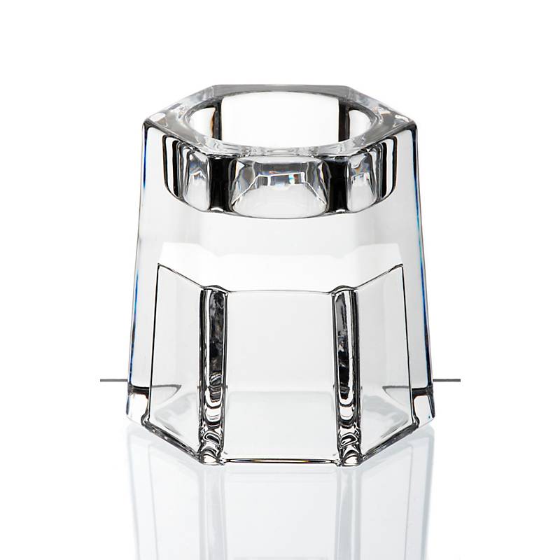 3 Stück Teelicht Kerzenhalter Kerzenständer 8 cm Bleikristall Glas zweiseitig nutzbar