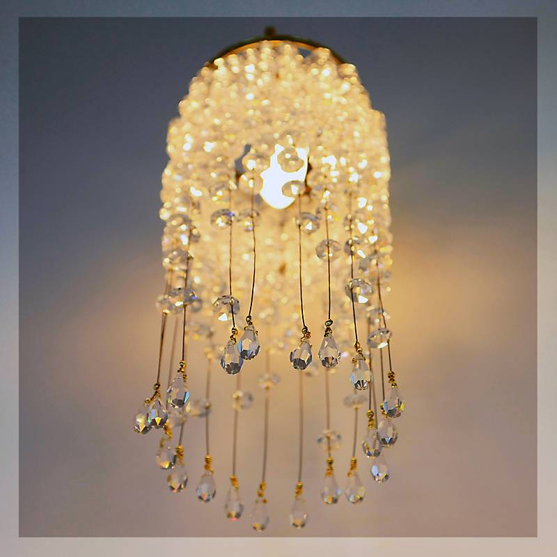 Wandleuchter Emilia Erleuchtung, Gold/Transparent, aus Glas