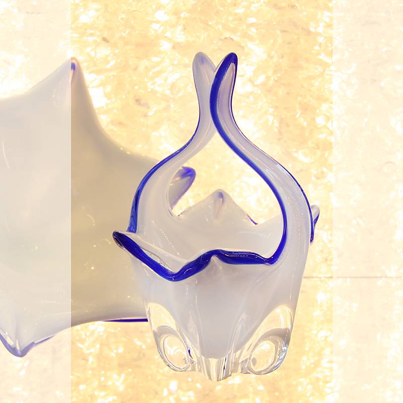 Glaskorb White Queen 23,5 cm