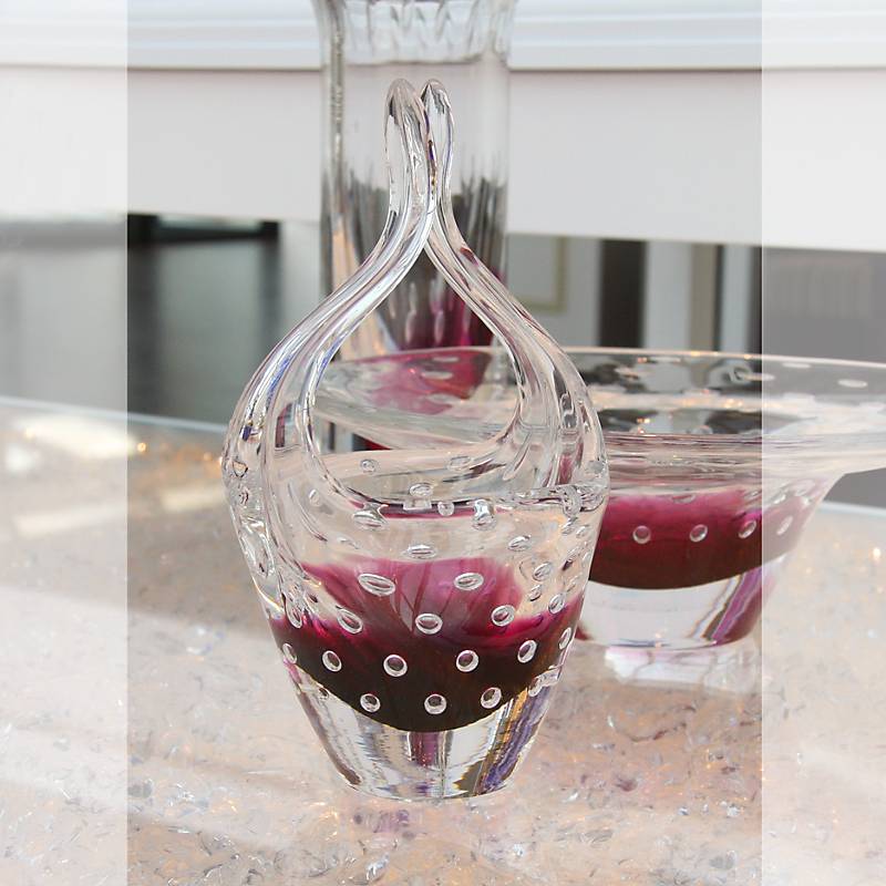 Glaskorb Red Queen 23 cm