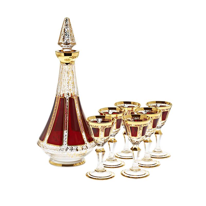 Likörset Red Queen 7-tlg