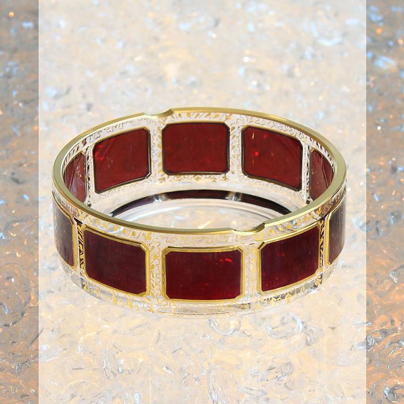 Ascher Red Queen 240 ml, Rot/Gold, aus Glas