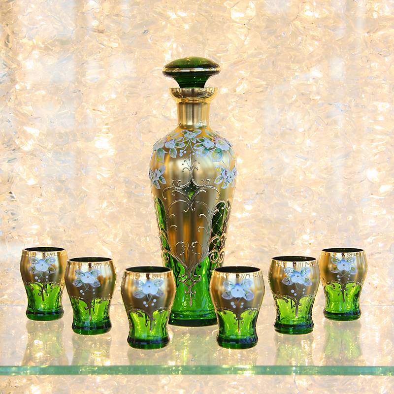 Likörset Green Queen 7-tlg.