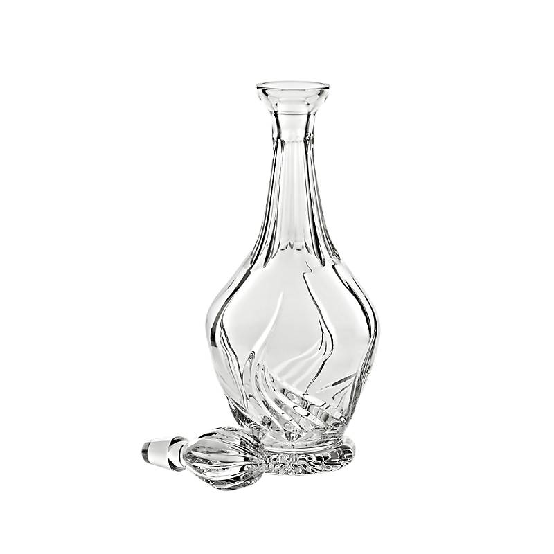 Karaffe Flame 800ml, Transparent, aus Bleikristall