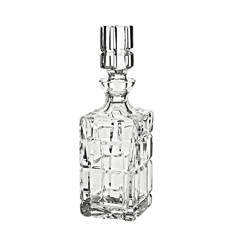 Karaffe Square 1000ml, Transparent, aus Bleikristall