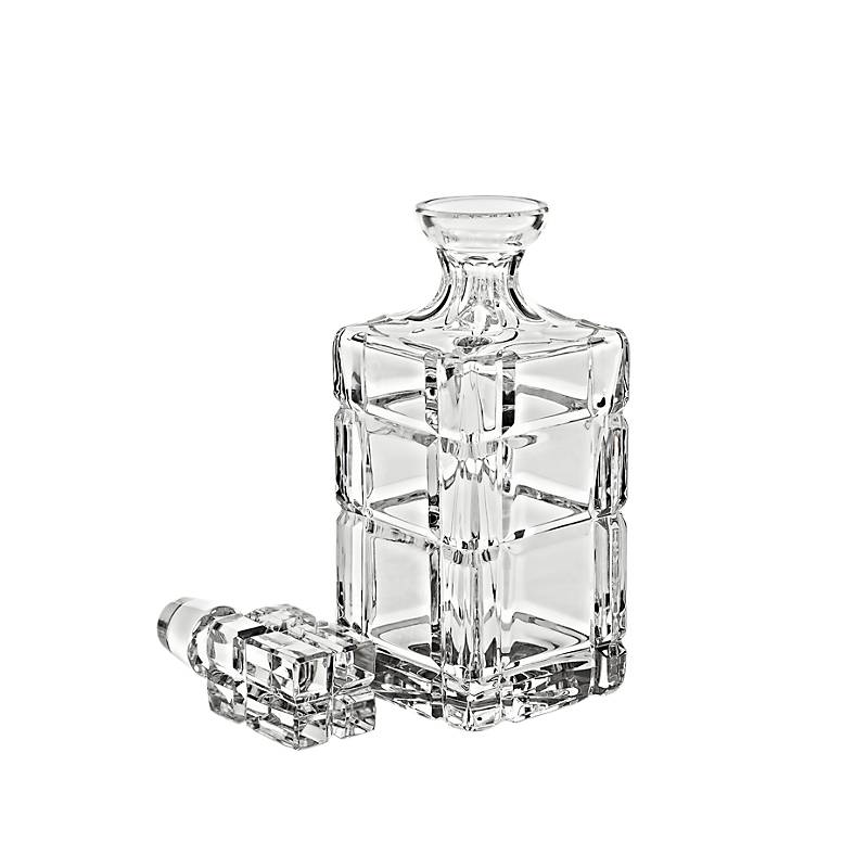 Karaffe Square 1000ml, Transparent, aus Bleikristall