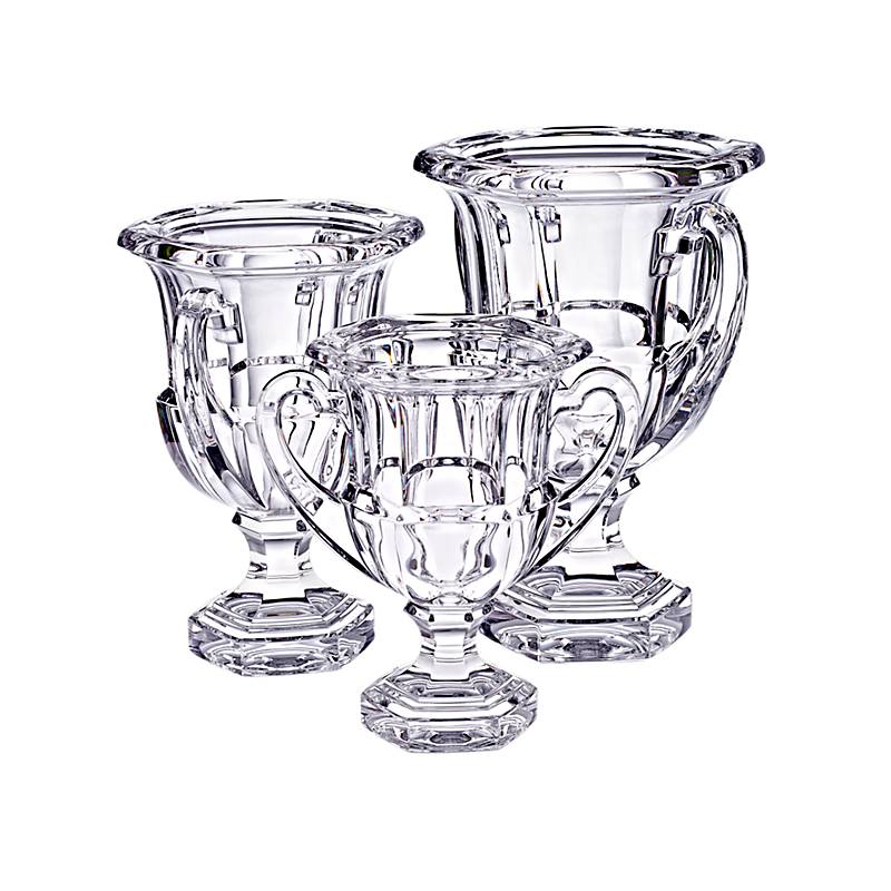 Pokalvase Opera 25 cm Transparent aus Bleikristall