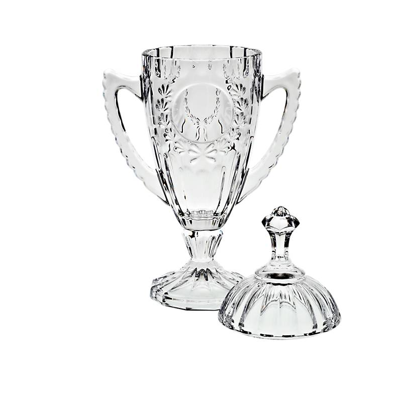 Glaspokal 22 cm Bleikristall