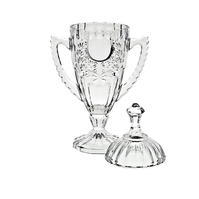 Glaspokal 22 cm Bleikristall