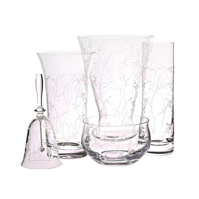 Vase mit Gravur "Petite Daisy" (23cm)