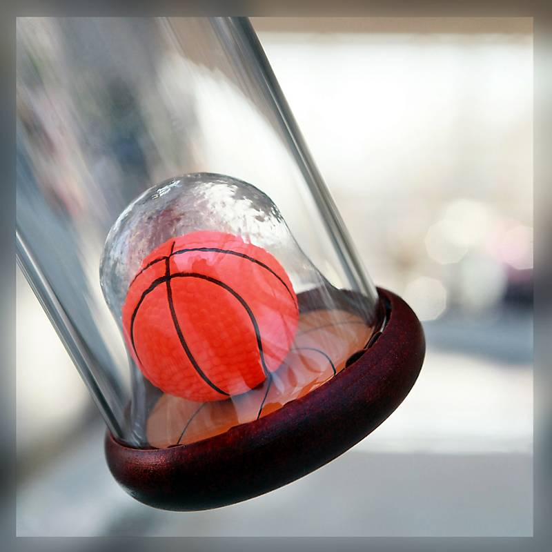 Geschenkflasche Basketball Präsent 350ml