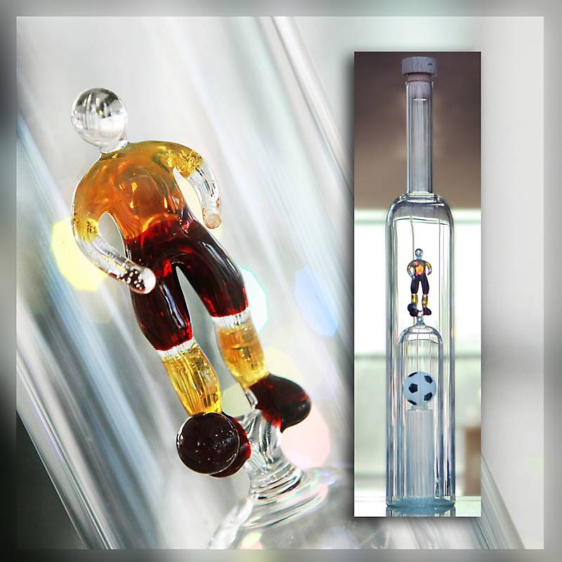 Geschenkflasche Fußballer Präsent 350 ml