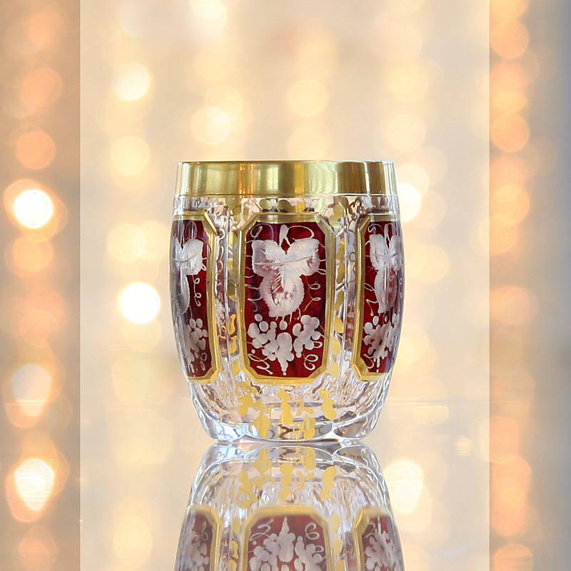 Likörglas getäfelt "Ruby Grape" (50ml)