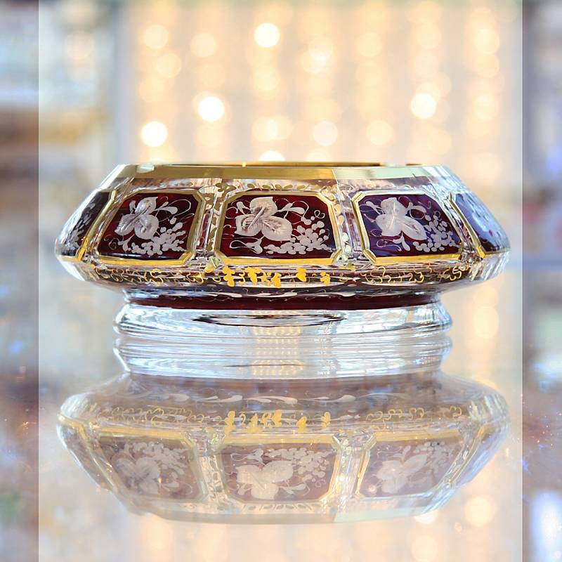 Aschenbecher getäfelt "Ruby Grape" (16cm)