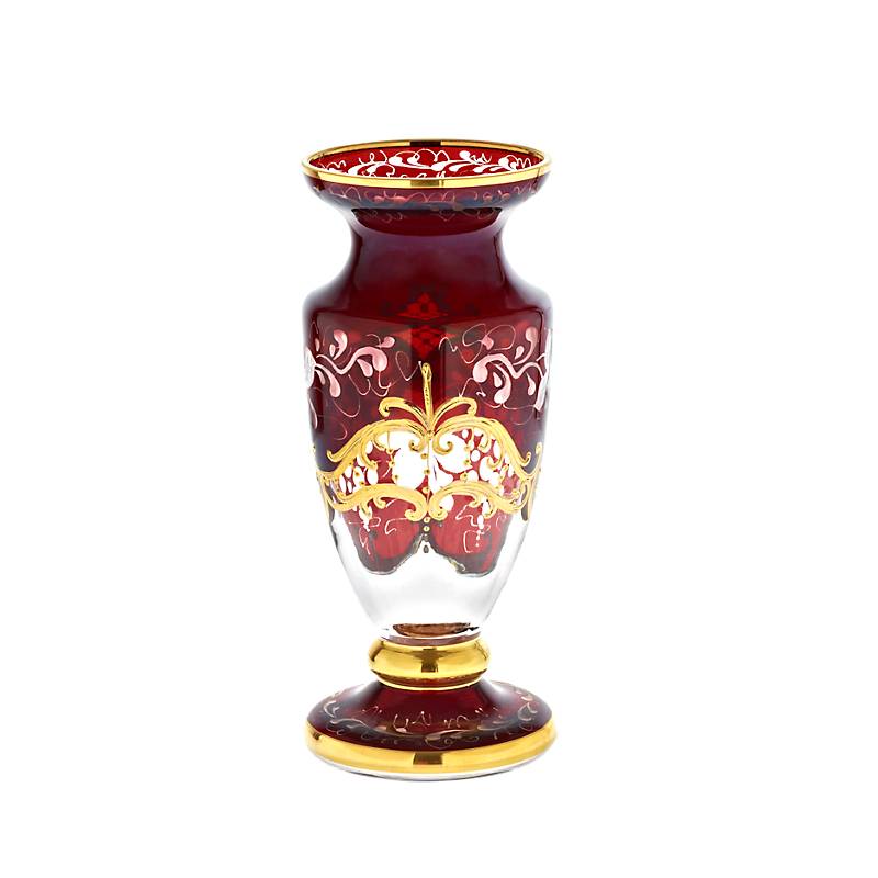 Vase auf Fuß "Golden Grape" (18cm)