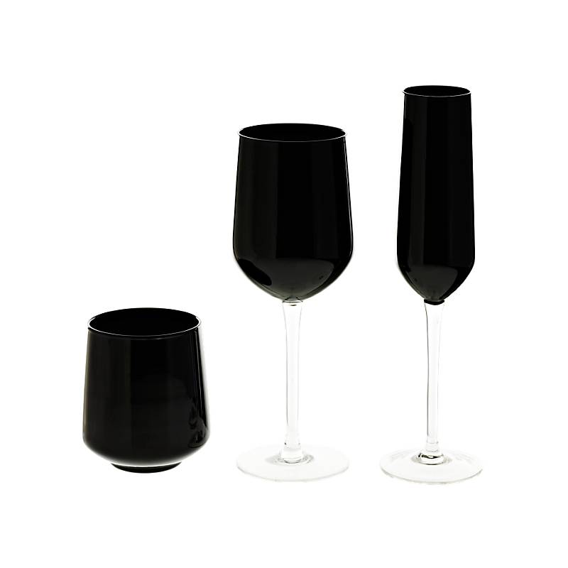 Sektkelch "Schwarz/ Weiß" (180ml)