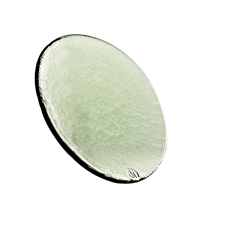 Glasteller Thüringer Waldglas 26cm flach Kuchenplatte Servierteller grün