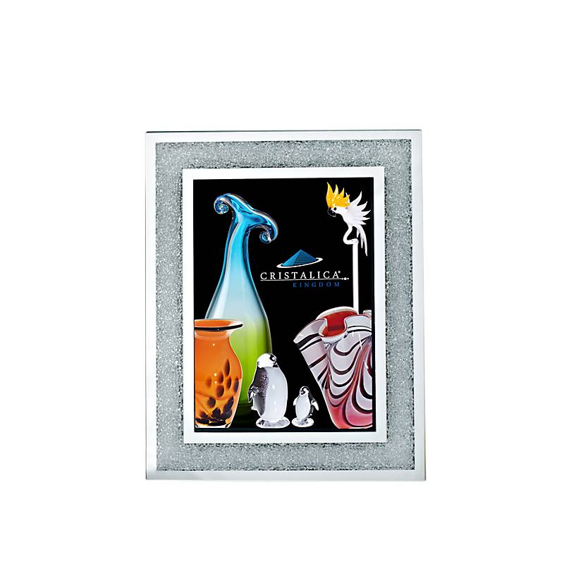 Bilderrahmen Crystal Diamonds Format 18x13cm Fotorahmen Portrait Kristallglas