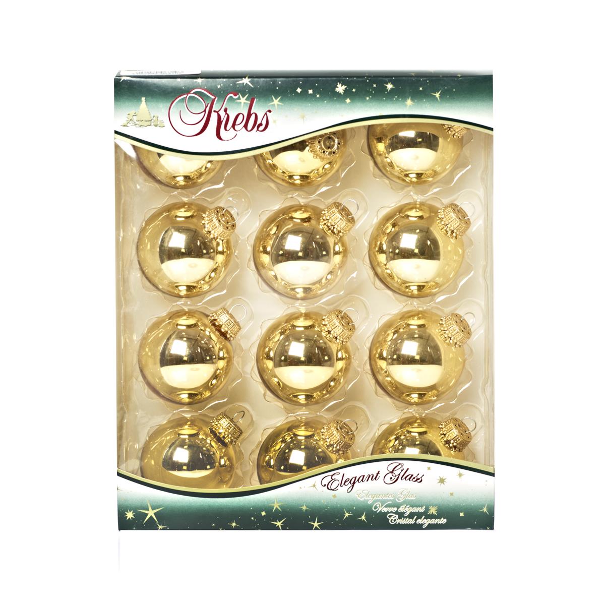 Baumkugel uni gold 5cm 1 Stück