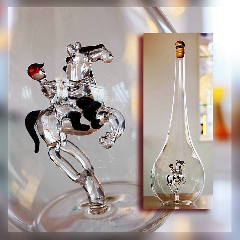 Geschenkflasche Pferd Präsent 500ml