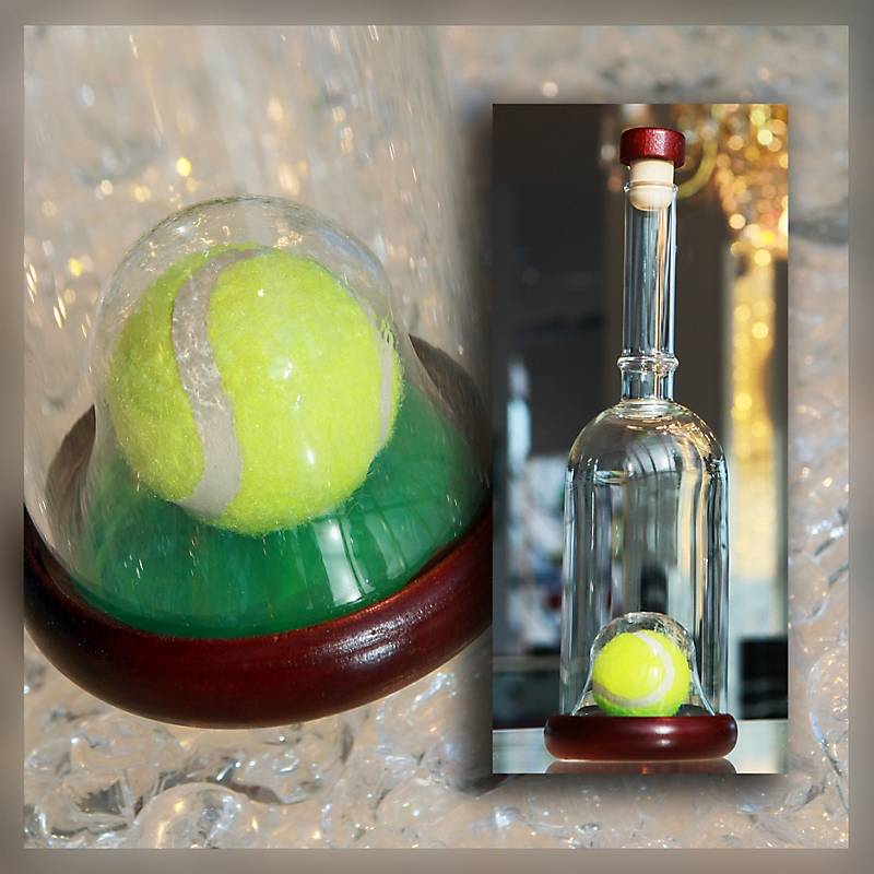 Geschenkflasche Tennisball Präsent 350 ml